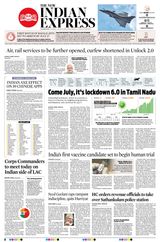 The New Indian Express Coimbatore - June 30, 2020 June 30, 2020