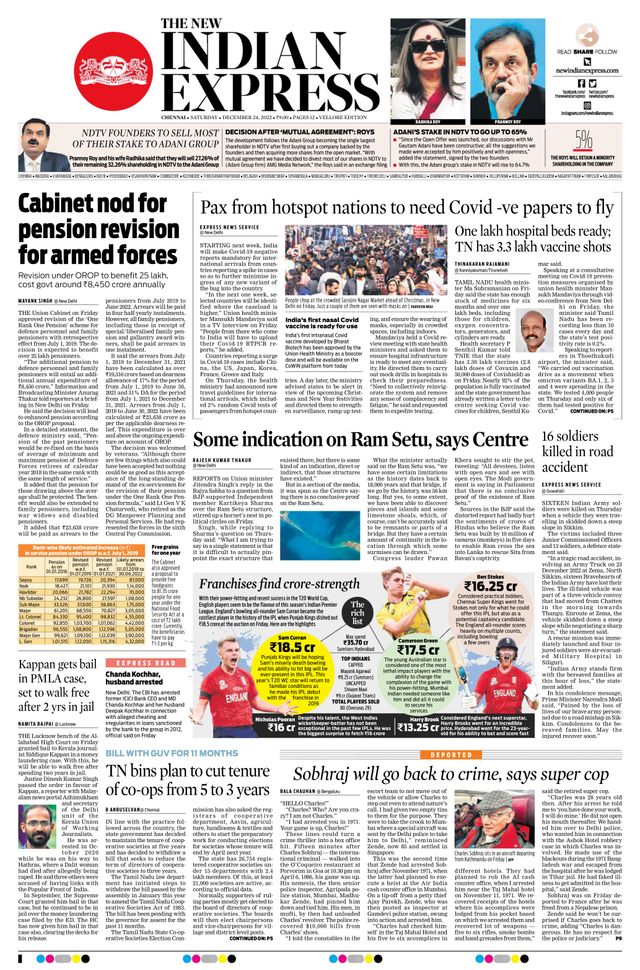 The New Indian Express Vellore