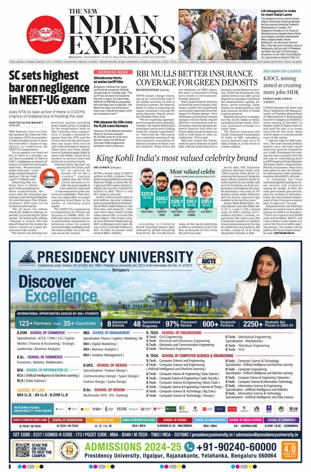 The New Indian Express Belagavi
