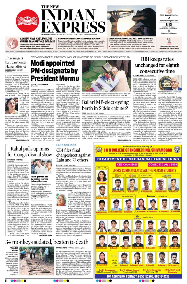 The New Indian Express Shivamogga