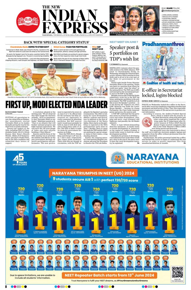 The New Indian Express Vijayawada