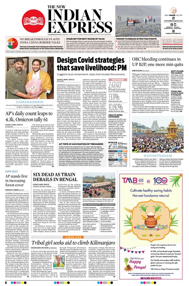 The New Indian Express Vishakapatnam