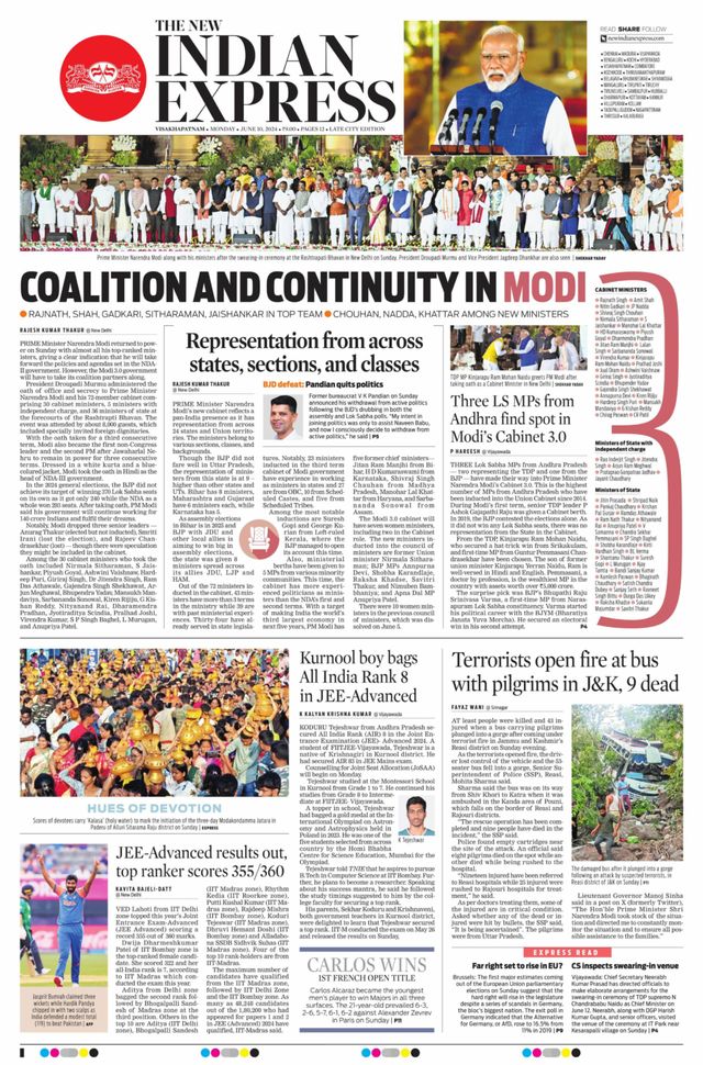 The New Indian Express Vishakapatnam