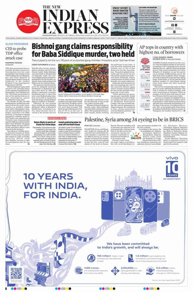 The New Indian Express Vishakapatnam