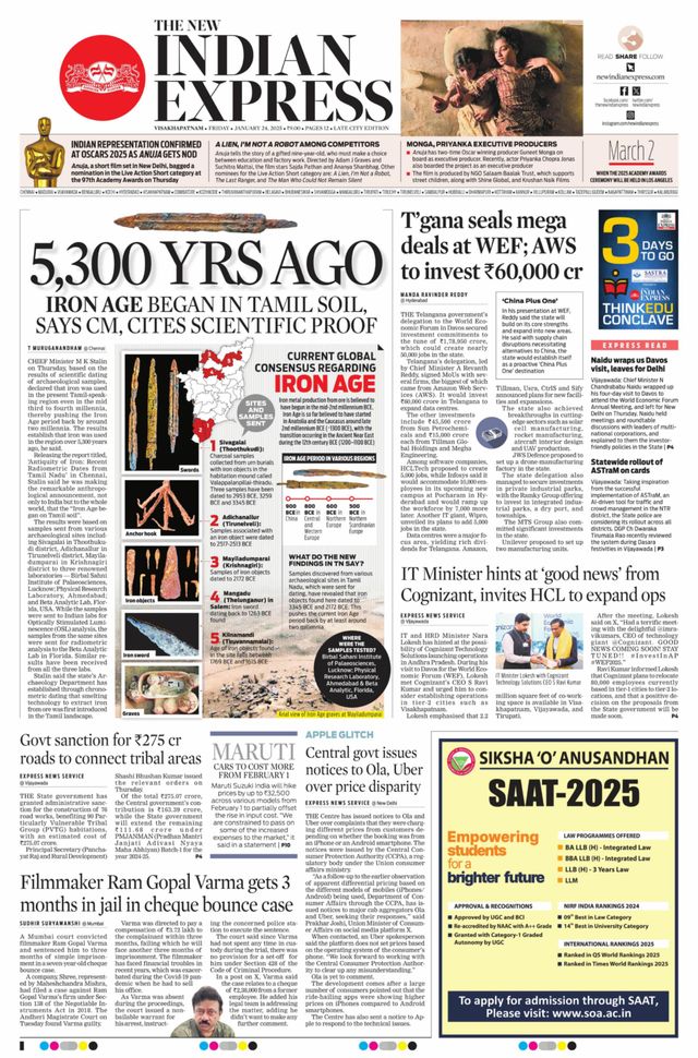 The New Indian Express Vishakapatnam