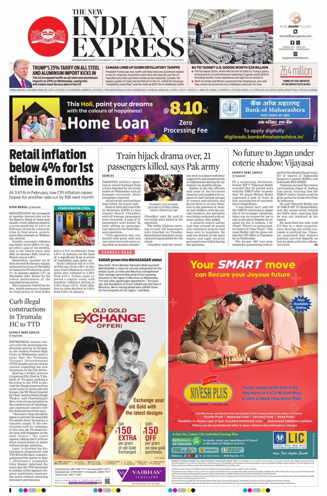 The New Indian Express Vishakapatnam
