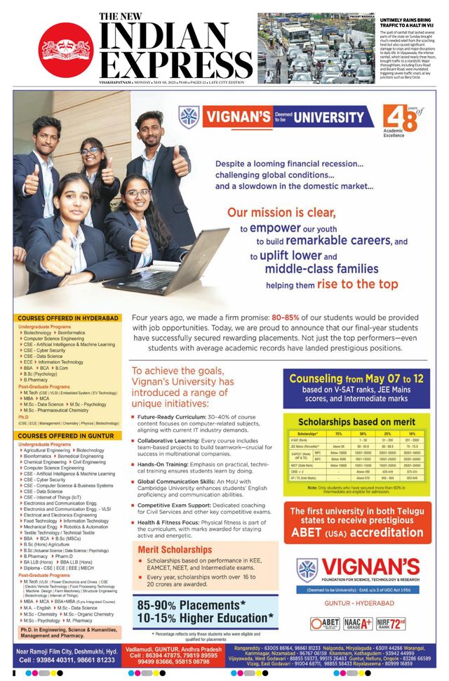 The New Indian Express Vishakapatnam