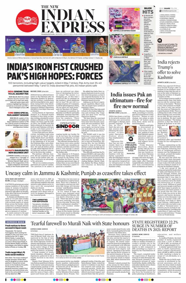 The New Indian Express Vishakapatnam