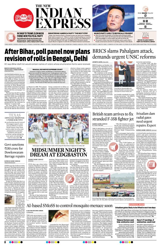 The New Indian Express Vishakapatnam
