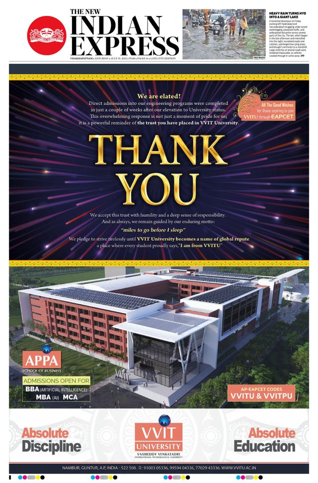 The New Indian Express Vishakapatnam