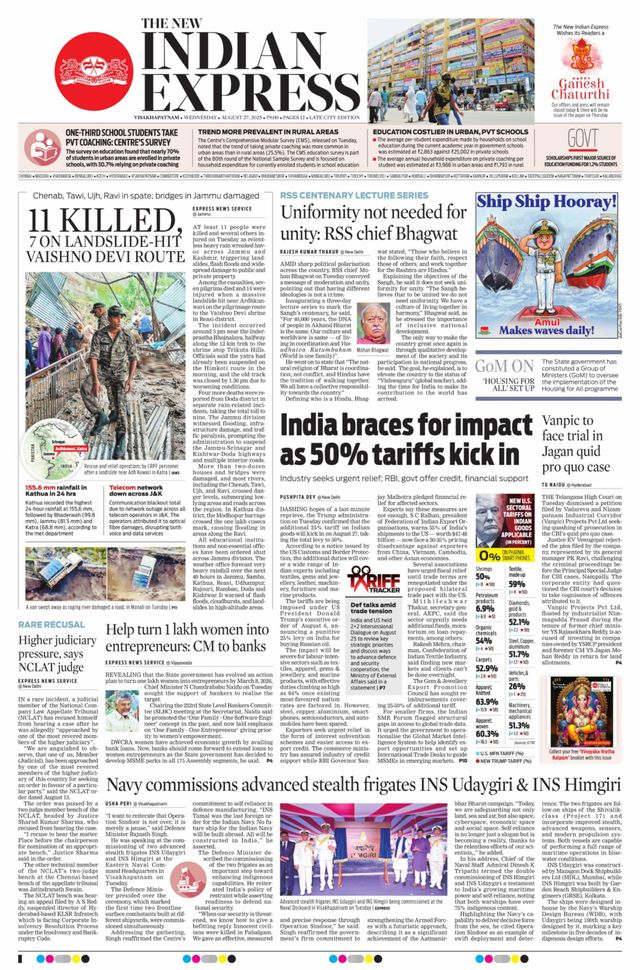 The New Indian Express Vishakapatnam