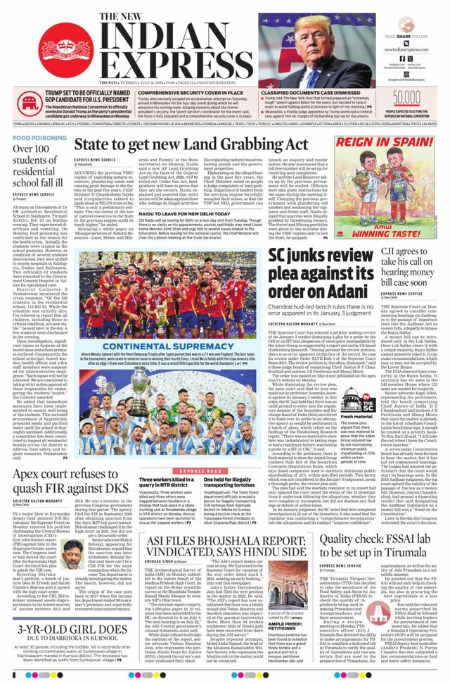 The New Indian Express Anantapur