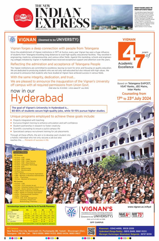 The New Indian Express Tadepalligudem