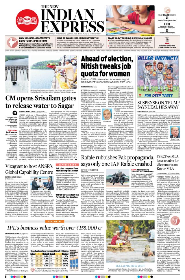 The New Indian Express Tadepalligudem