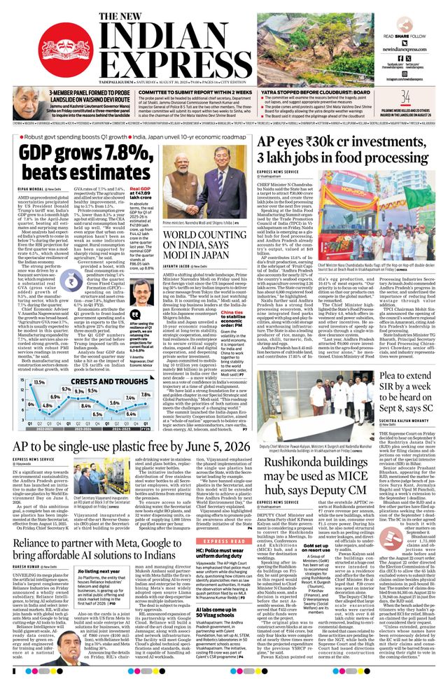 The New Indian Express Tadepalligudem