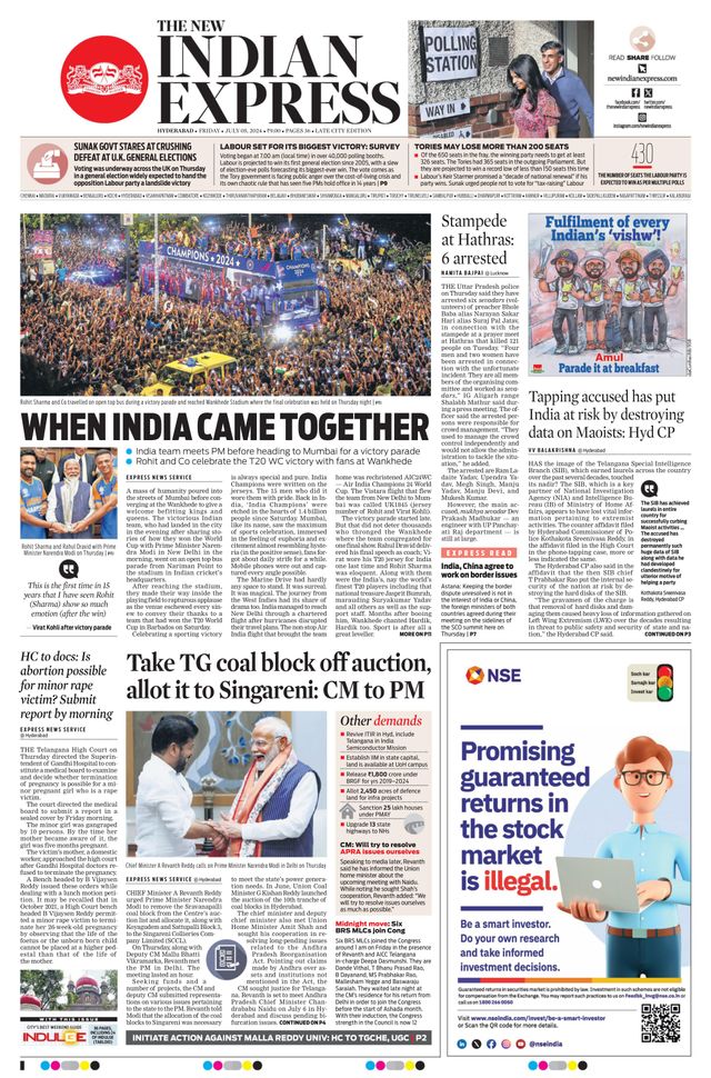 The New Indian Express Hyderabad