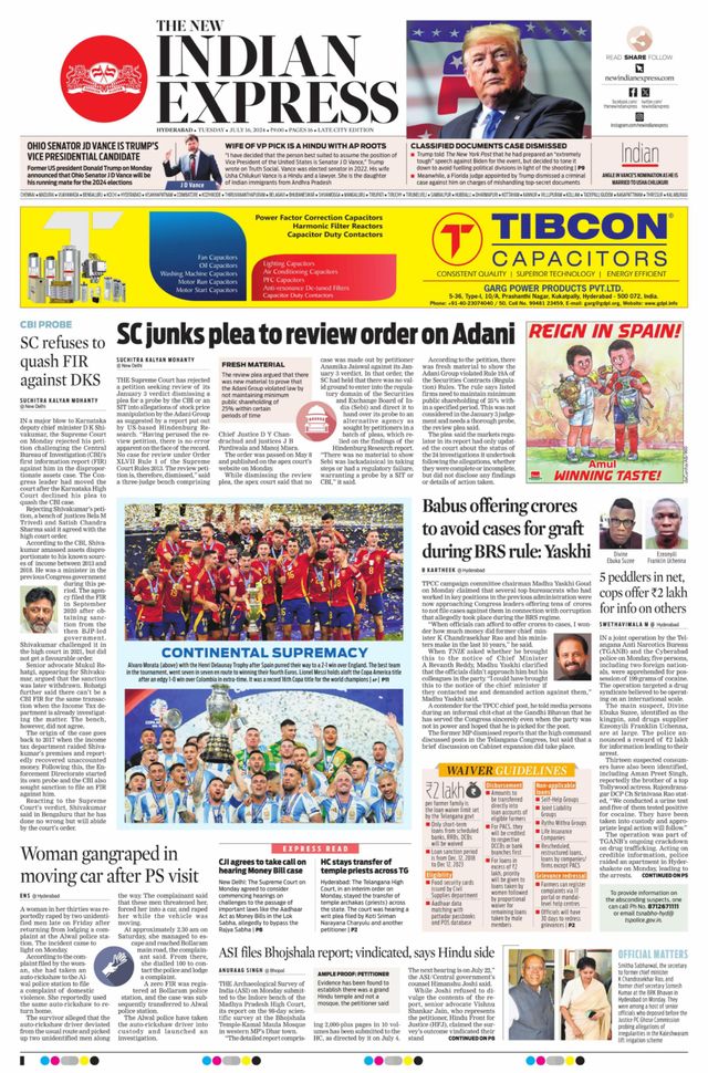 The New Indian Express Hyderabad