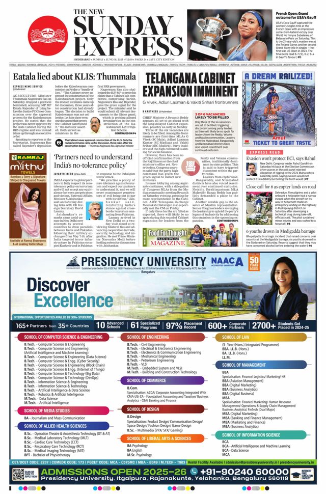 The New Indian Express Hyderabad