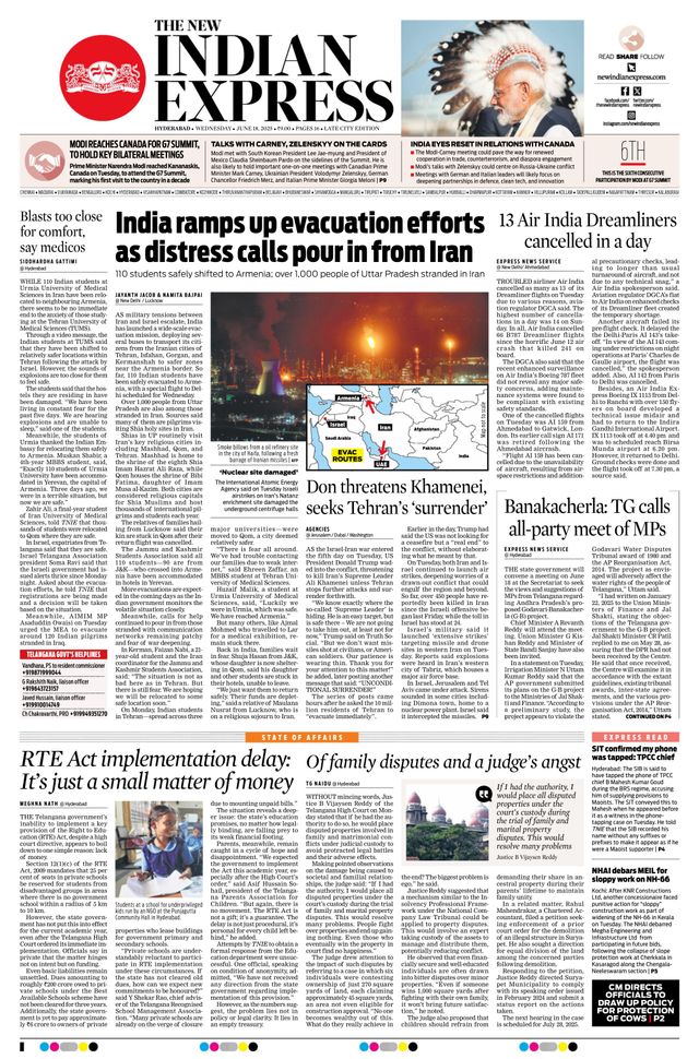 The New Indian Express Hyderabad