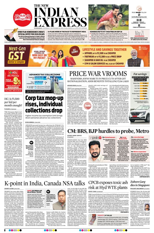 The New Indian Express Hyderabad