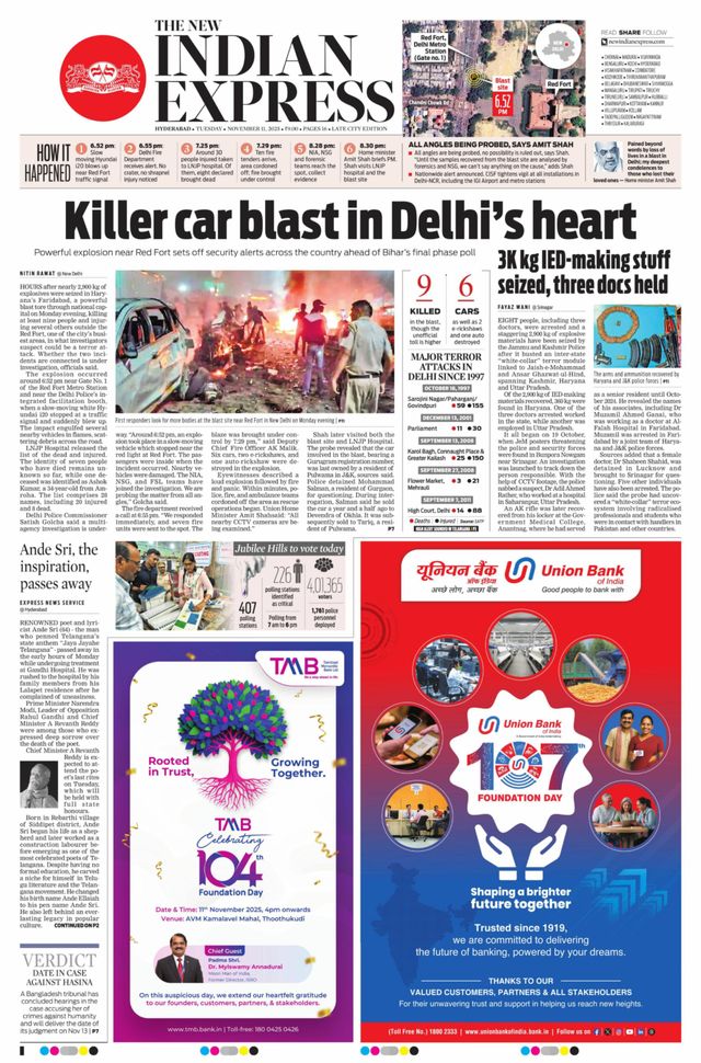 The New Indian Express Hyderabad