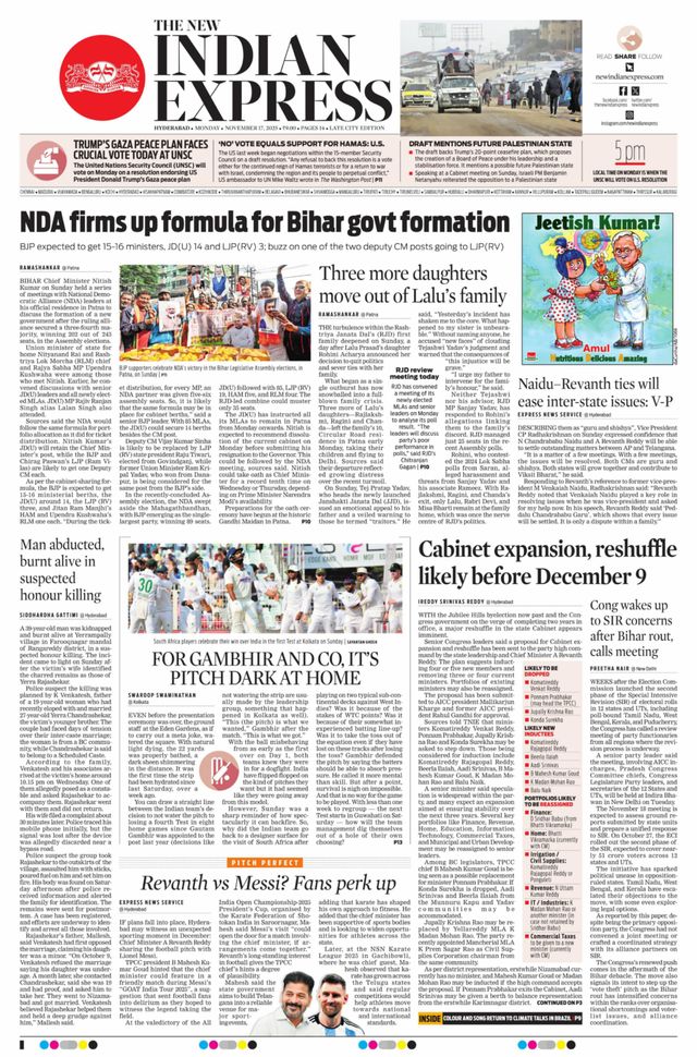The New Indian Express Hyderabad