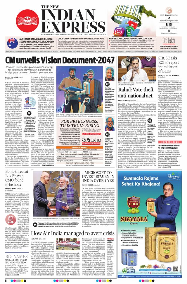 The New Indian Express Hyderabad
