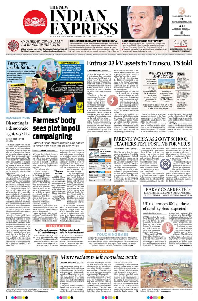 The New Indian Express Warangal