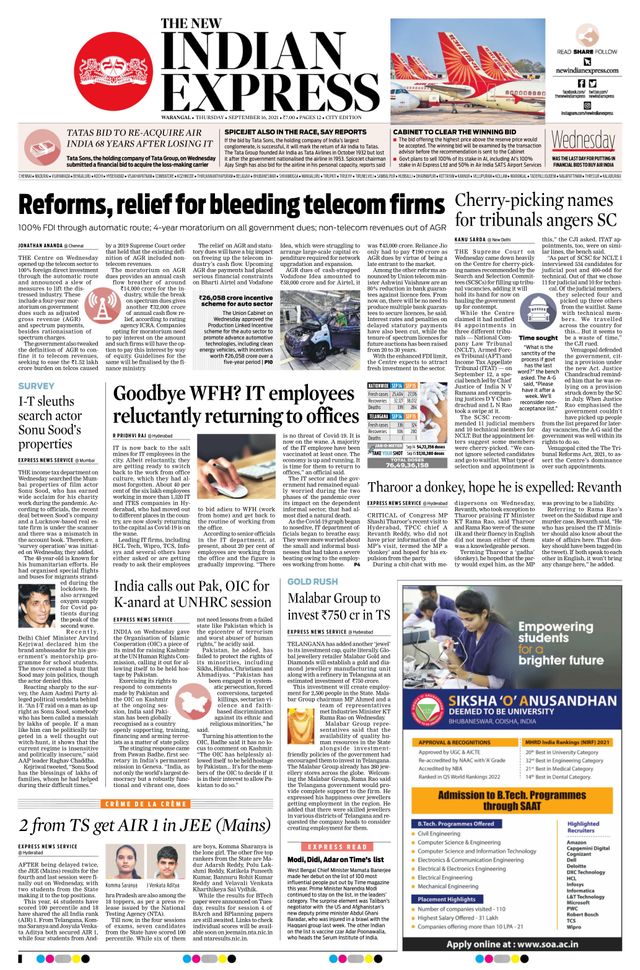 The New Indian Express Warangal
