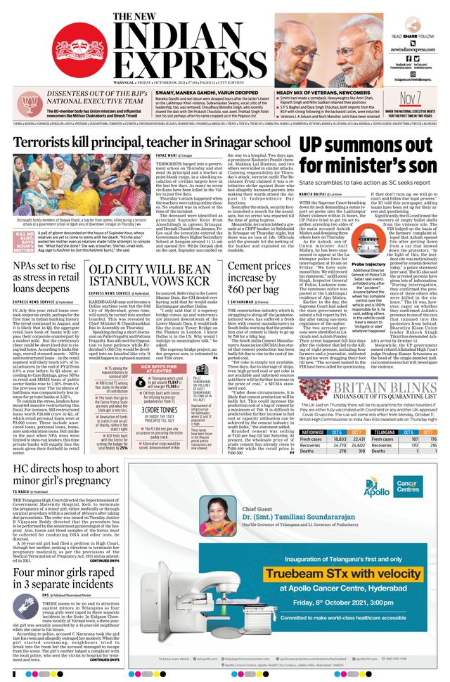 The New Indian Express Warangal