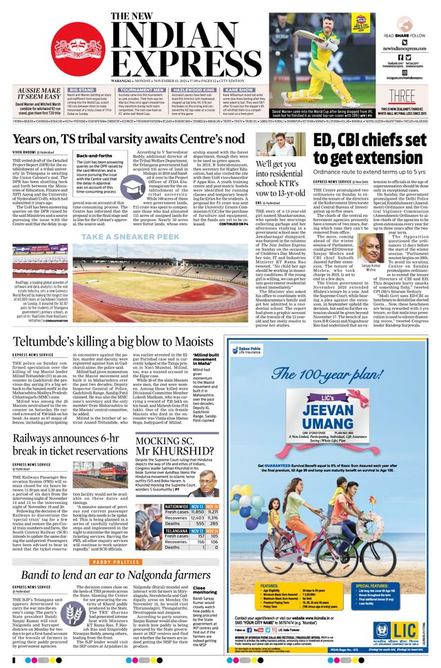 The New Indian Express Warangal