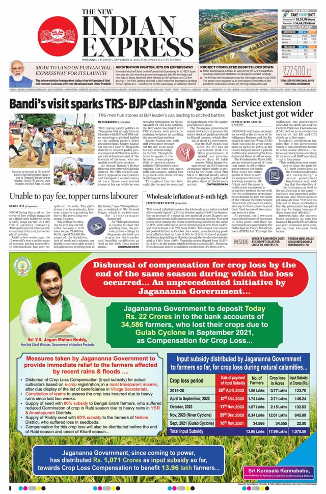 The New Indian Express Warangal