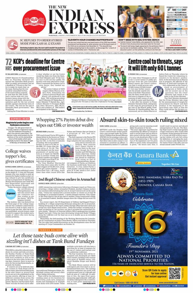 The New Indian Express Warangal