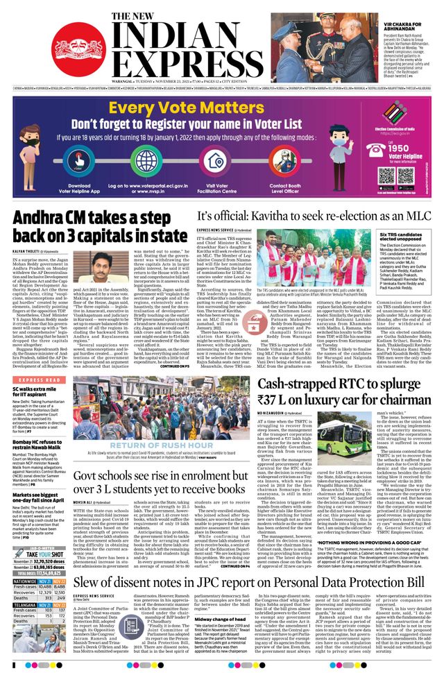 The New Indian Express Warangal