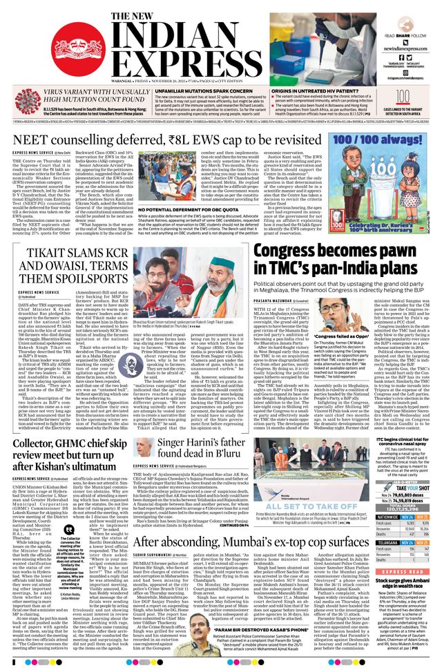 The New Indian Express Warangal