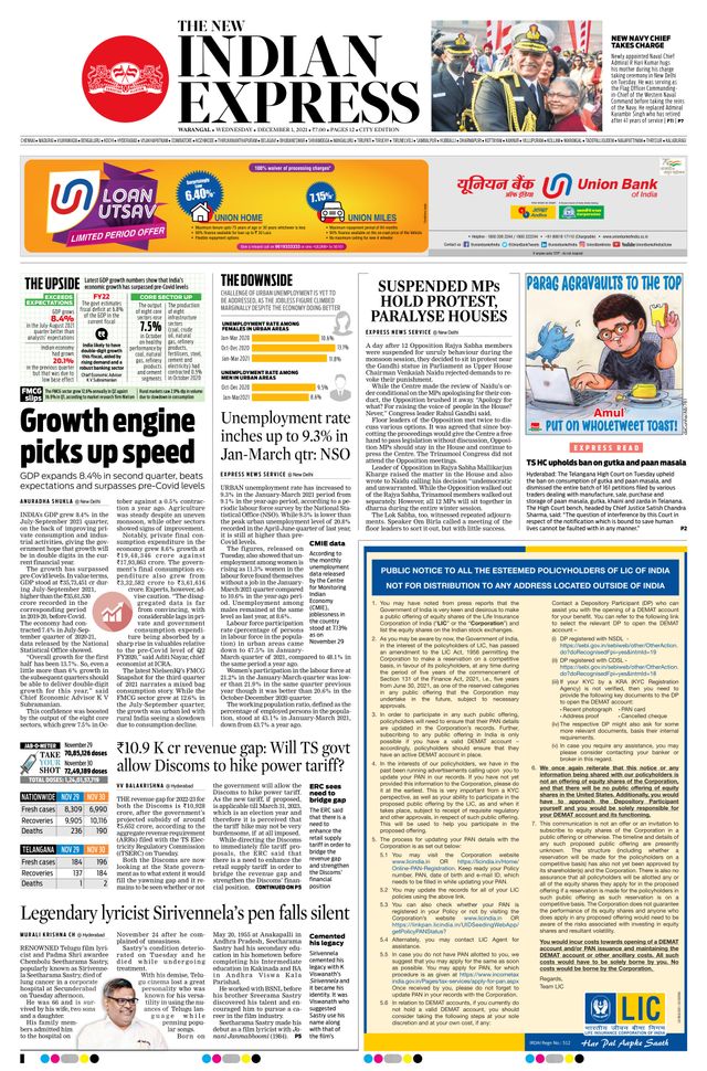 The New Indian Express Warangal