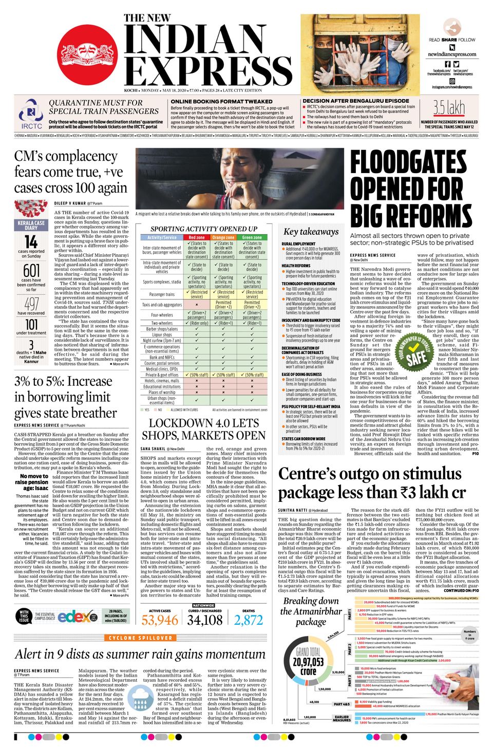 The New Indian Express KochiMay 18, 2020 Newspaper