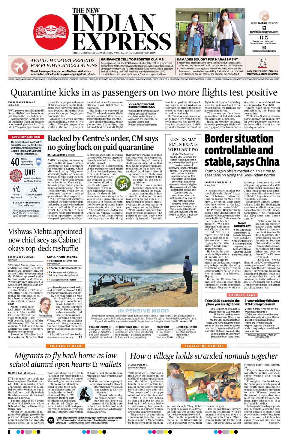 The New Indian Express KochiMay 28, 2020 Newspaper