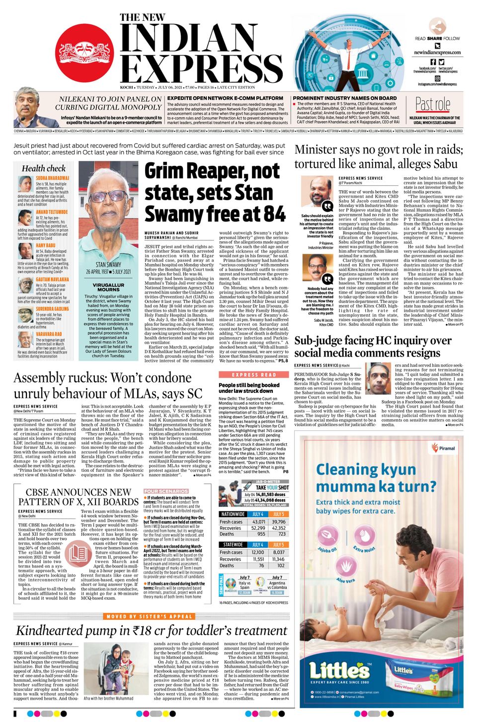 The New Indian Express KochiJuly 06, 2021 Newspaper