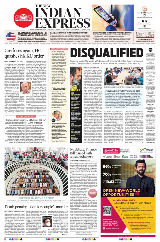 The New Indian Express Thiruvananthapuram