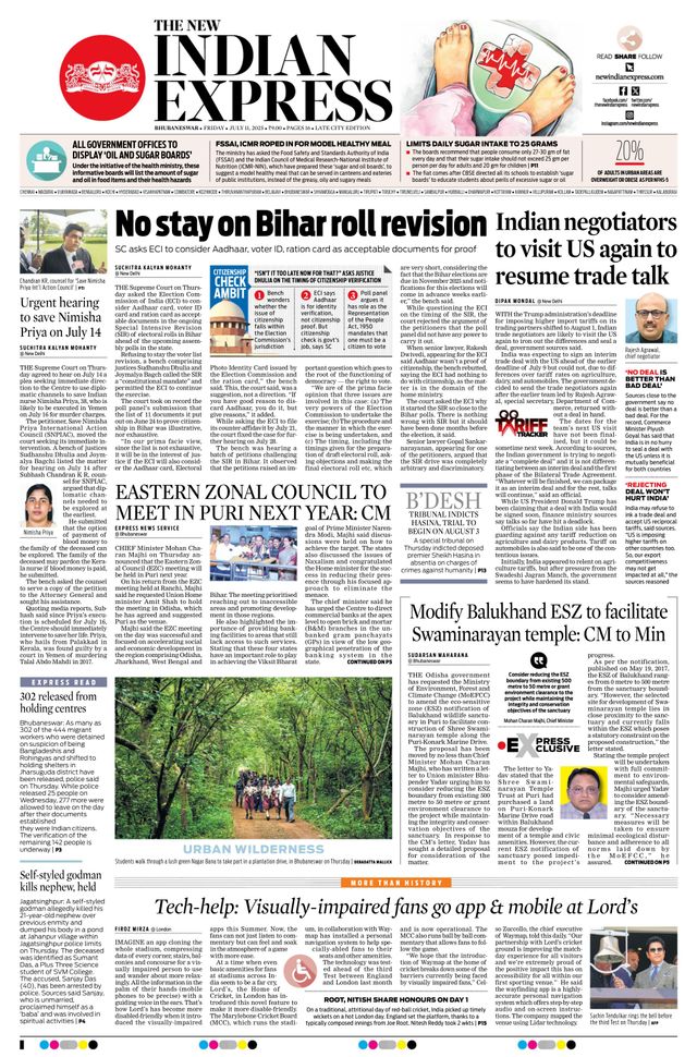 The New Indian Express Bhubaneswar