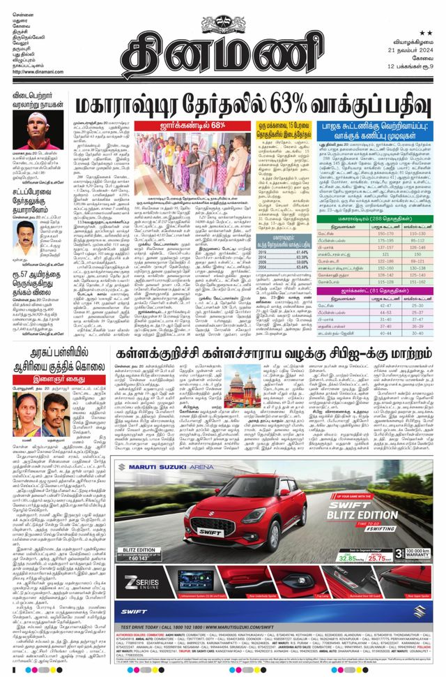 Dinamani Tiruppur