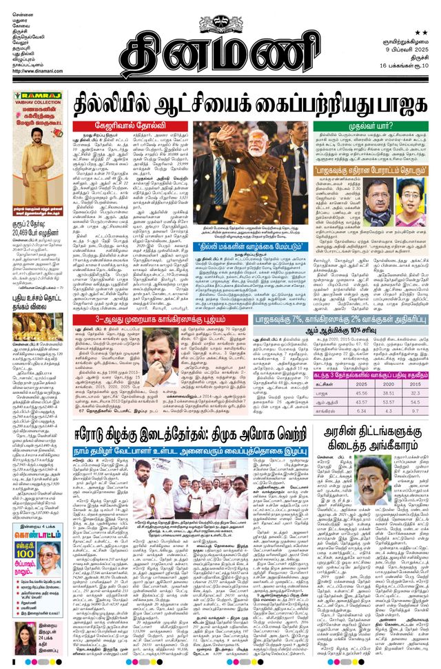 Dinamani Perambalur & Ariyalur