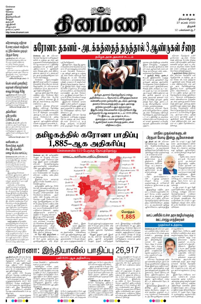Dinamani Thanjavur