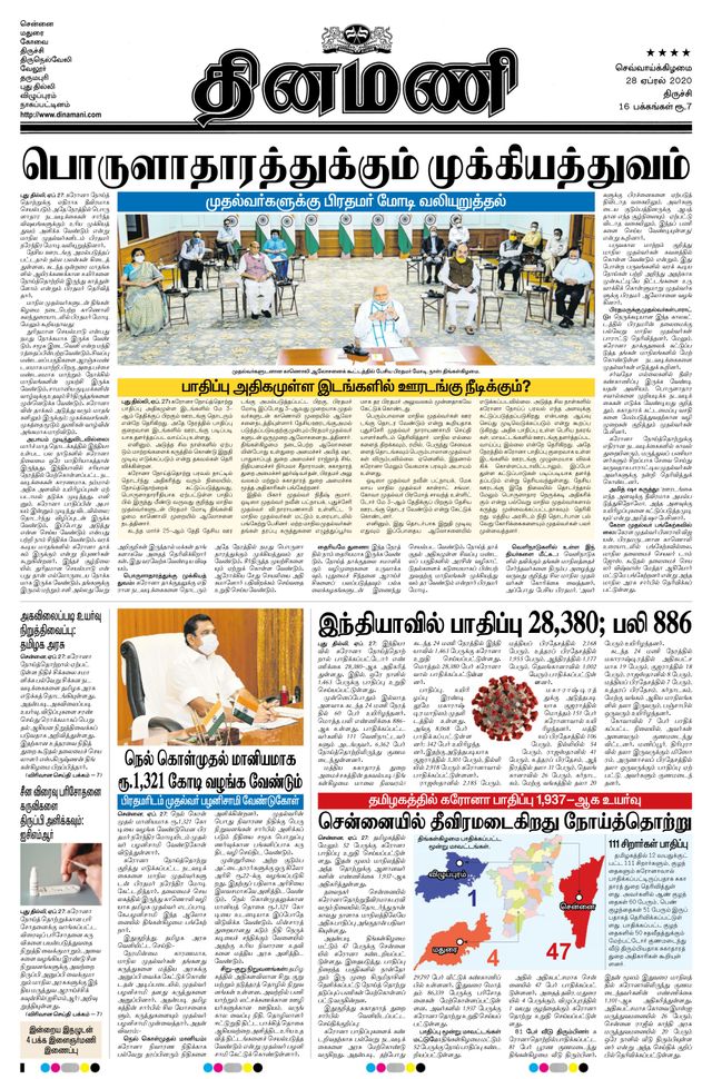 Dinamani Thanjavur