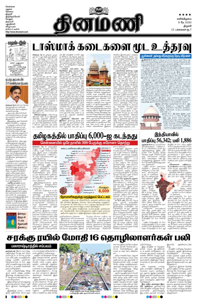 Dinamani Thanjavur