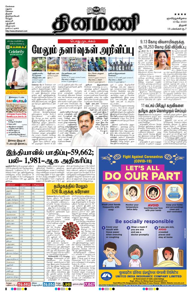 Dinamani Thanjavur