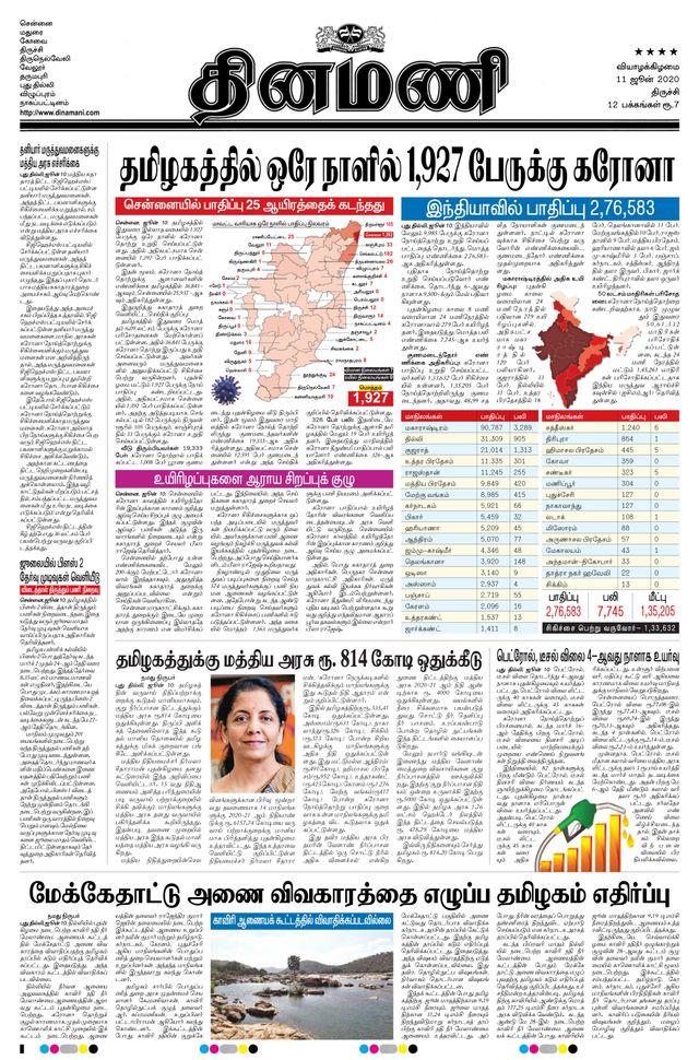 Dinamani Thanjavur