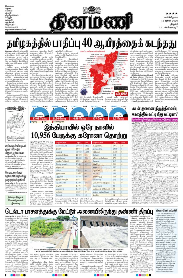 Dinamani Thanjavur