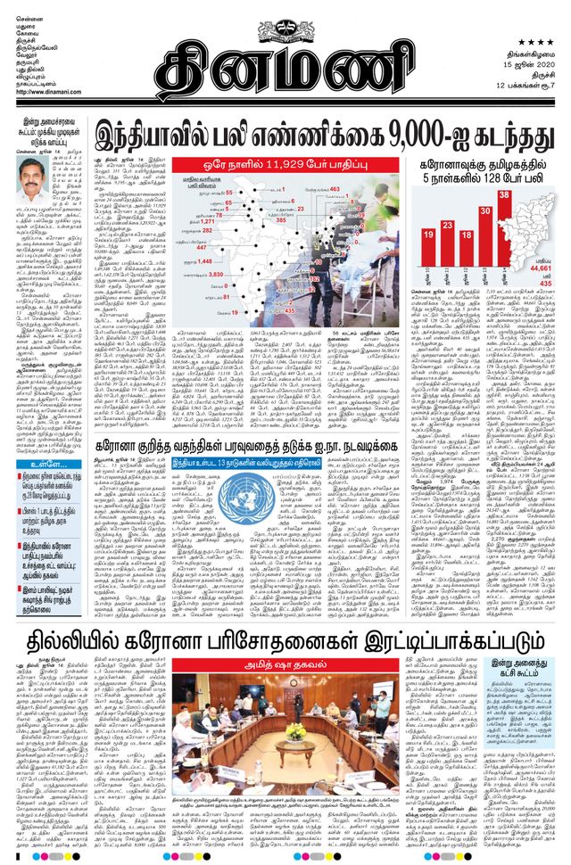 Dinamani Thanjavur